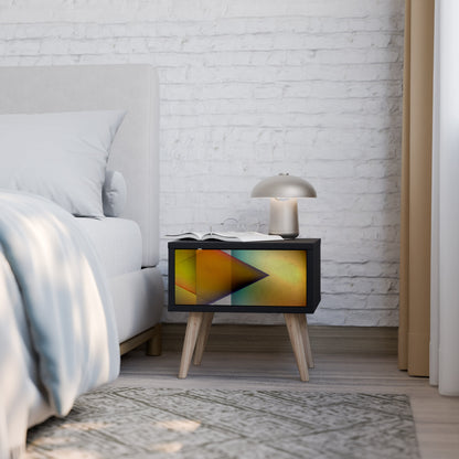 PIERCING SHARPNESS Comodino in Finitura Nera