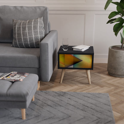 PIERCING SHARPNESS Comodino in Finitura Nera