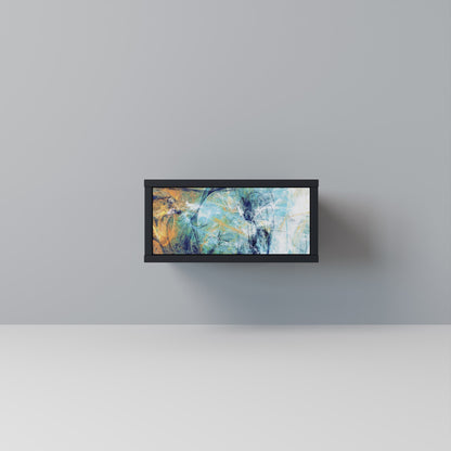 ABSTRACT THOUGHTS Comodino in Finitura Nera