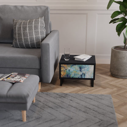 ABSTRACT THOUGHTS Comodino in Finitura Nera