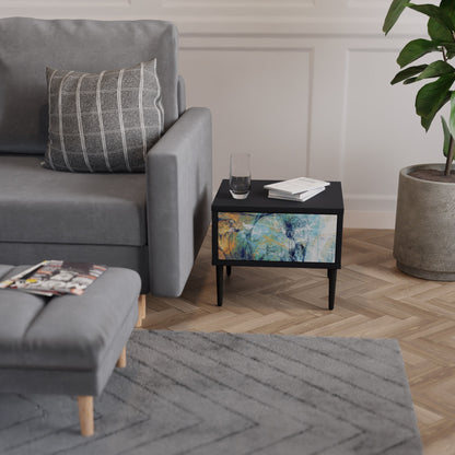 ABSTRACT THOUGHTS Comodino in Finitura Nera