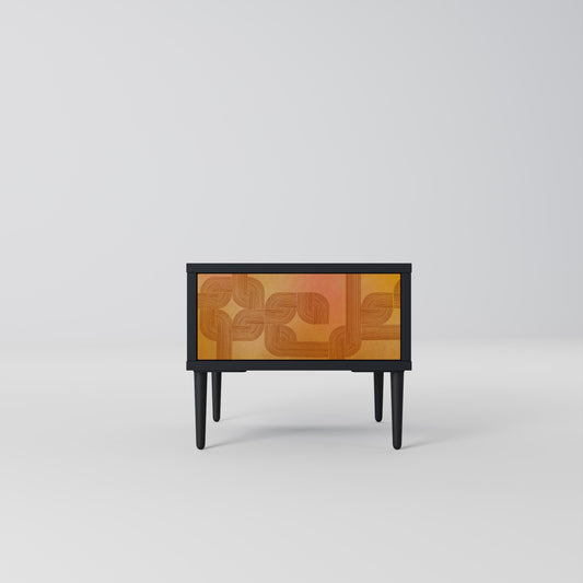 STRENGTHENING RELATION Comodino in Finitura Nera