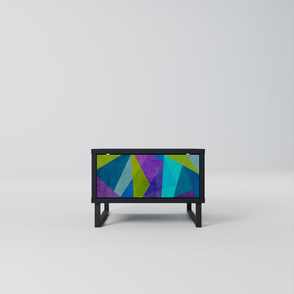 COLD SHOWCASE Comodino in Finitura Nera