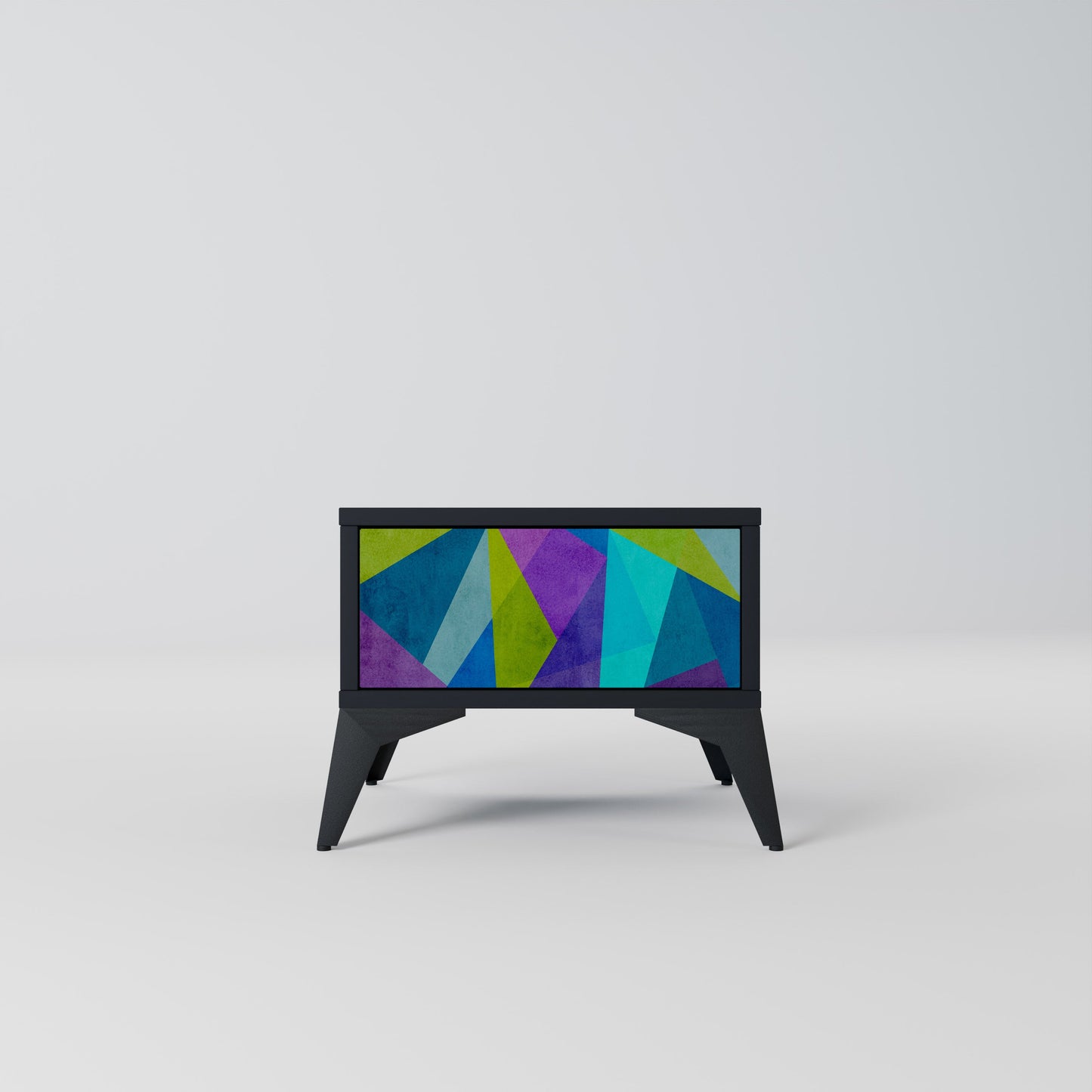 COLD SHOWCASE Comodino in Finitura Nera