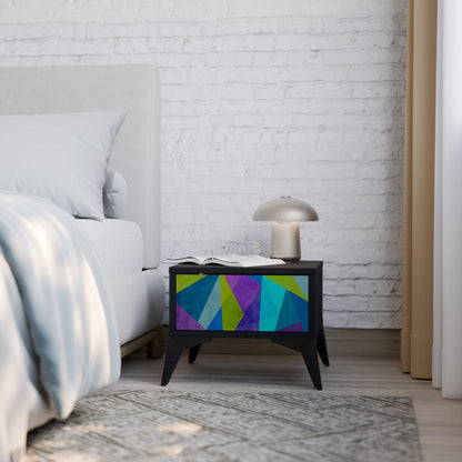 COLD SHOWCASE Comodino in Finitura Nera