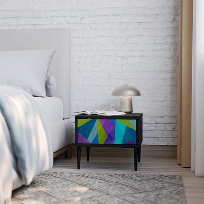 COLD SHOWCASE Comodino in Finitura Nera