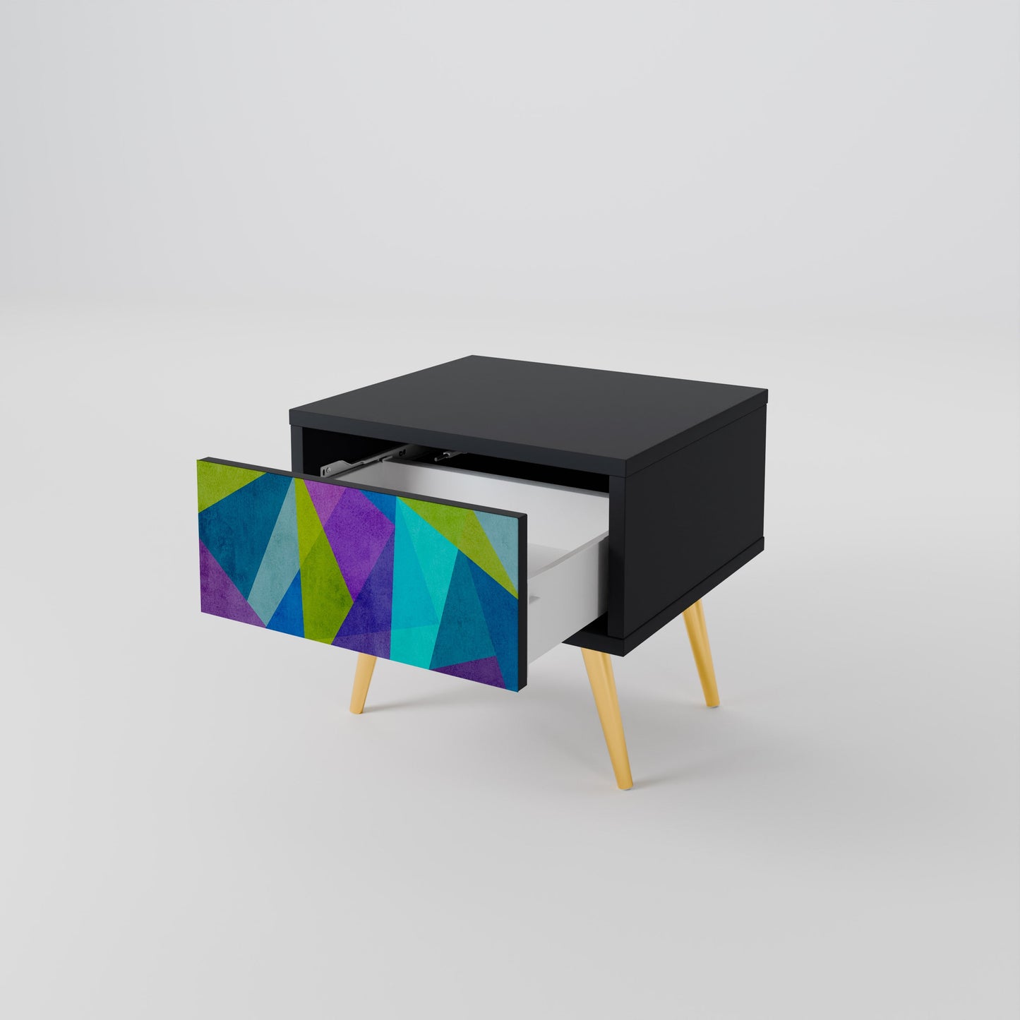 COLD SHOWCASE Comodino in Finitura Nera