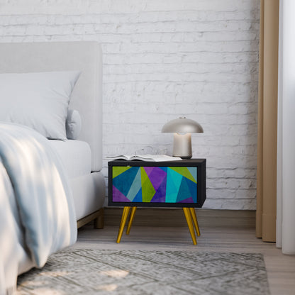 COLD SHOWCASE Comodino in Finitura Nera