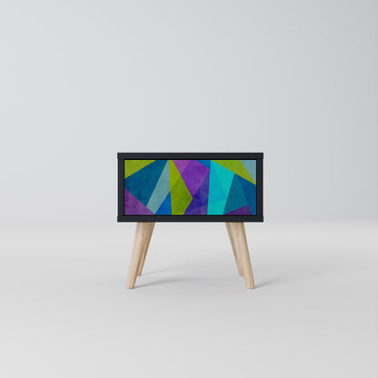 COLD SHOWCASE Comodino in Finitura Nera