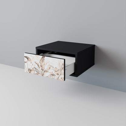 WILD TENDERNESS Nightstand in Black Finish