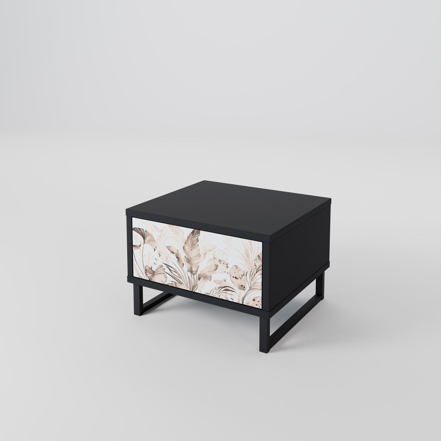WILD TENDERNESS Nightstand in Black Finish