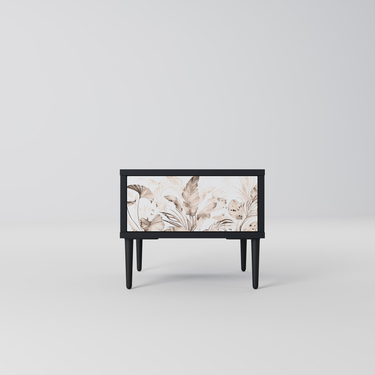 WILD TENDERNESS Nightstand in Black Finish