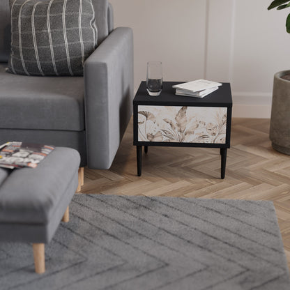 WILD TENDERNESS Nightstand in Black Finish