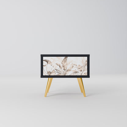 WILD TENDERNESS Nightstand in Black Finish