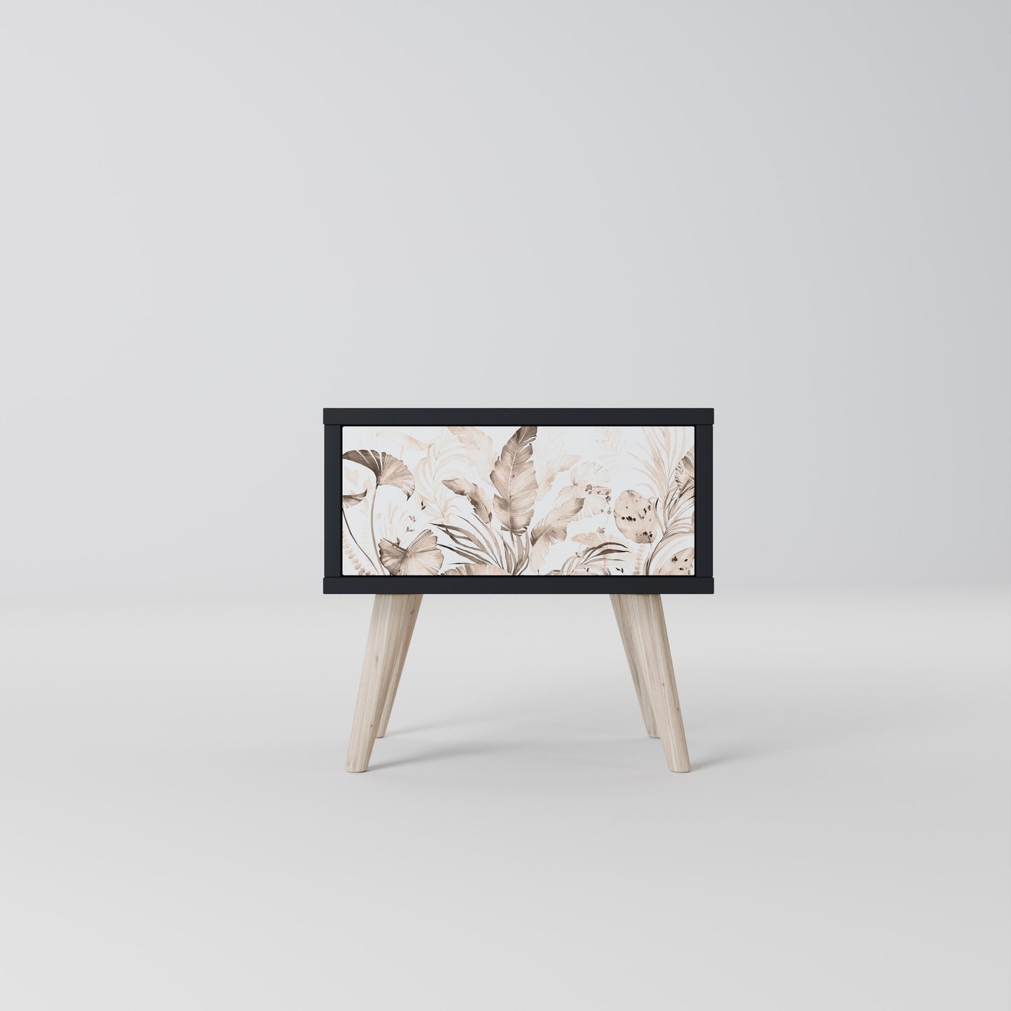 WILD TENDERNESS Nightstand in Black Finish