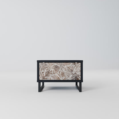 PASSING TIME Comodino in Finitura Nera