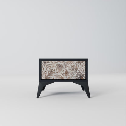 PASSING TIME Comodino in Finitura Nera