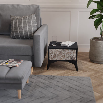 PASSING TIME Comodino in Finitura Nera