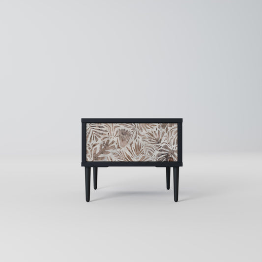 PASSING TIME Comodino in Finitura Nera