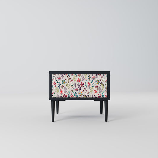 AUTUMN SUNDRIES Comodino in Finitura Nera