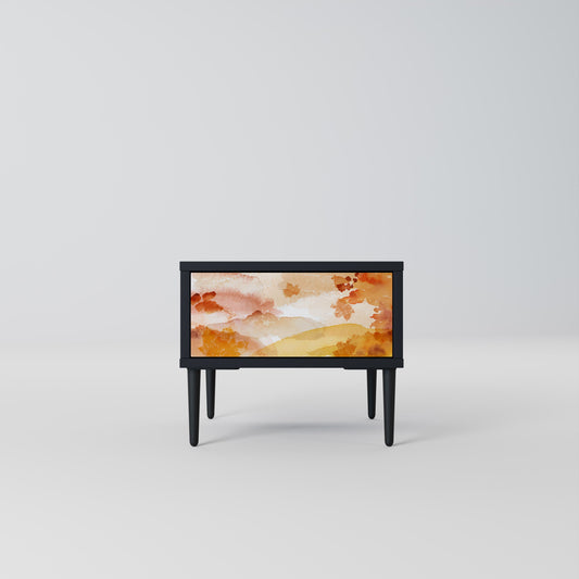 TRACES OF AUTUMN Comodino in Finitura Nera