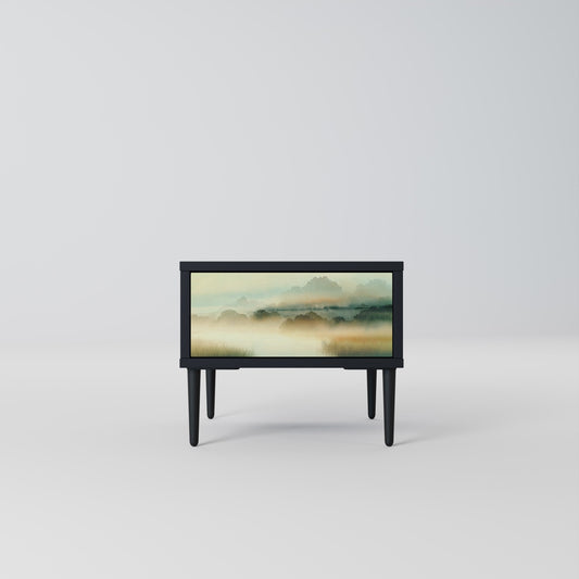 MORNING BY THE LAKE Comodino in Finitura Nera