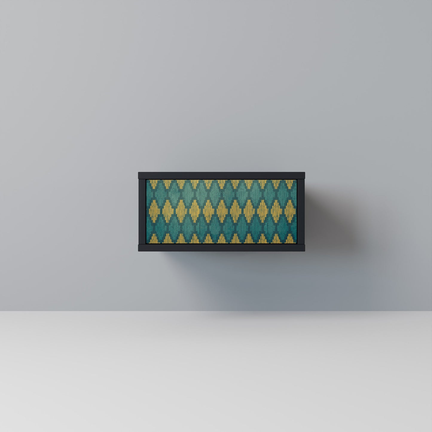 POLYGONS Comodino in Finitura Nera