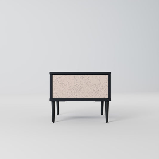 CERAMIC TEXTURE Comodino in Finitura Nera