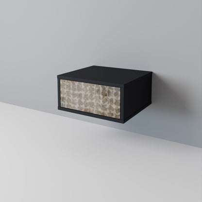 SLIGHTLY BLURRED Comodino in Finitura Nera