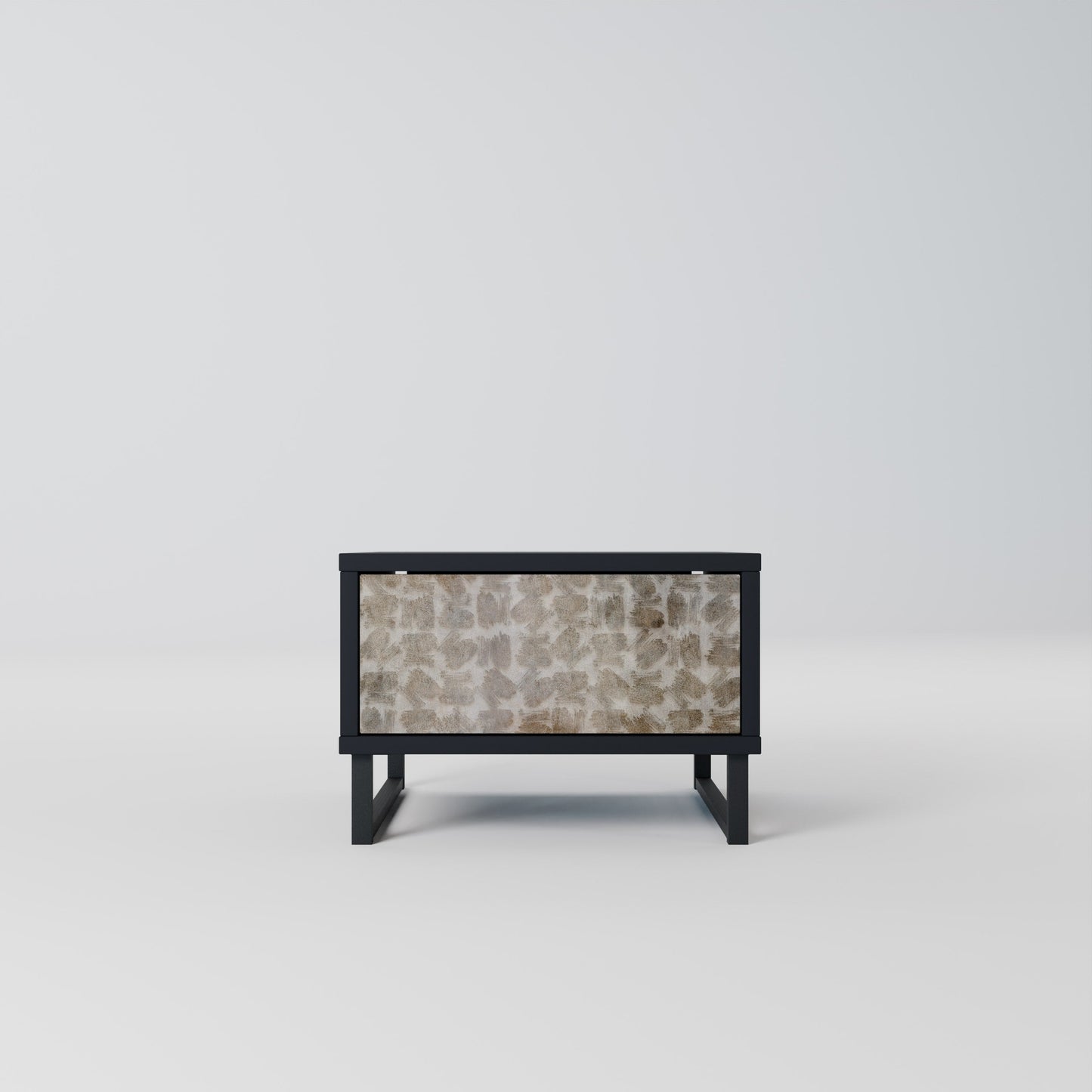 SLIGHTLY BLURRED Comodino in Finitura Nera