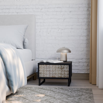 SLIGHTLY BLURRED Comodino in Finitura Nera