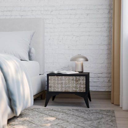 SLIGHTLY BLURRED Comodino in Finitura Nera