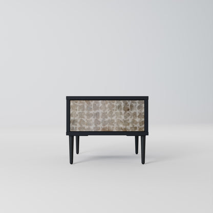 SLIGHTLY BLURRED Comodino in Finitura Nera