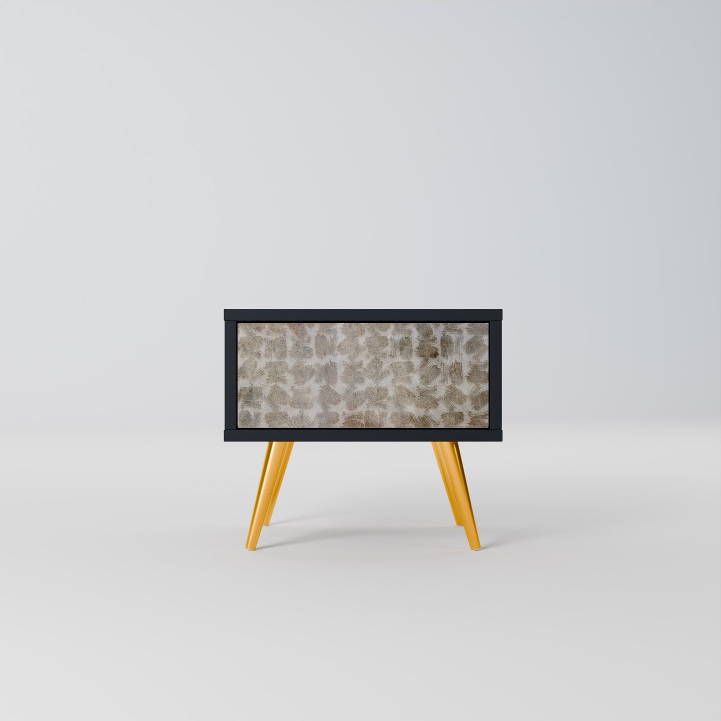 SLIGHTLY BLURRED Comodino in Finitura Nera