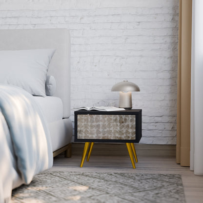 SLIGHTLY BLURRED Comodino in Finitura Nera