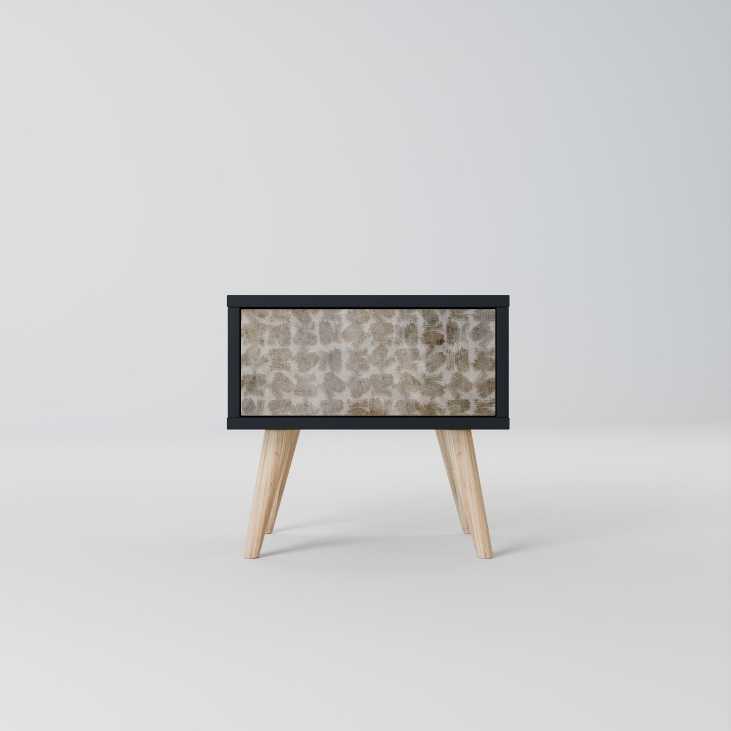 SLIGHTLY BLURRED Comodino in Finitura Nera