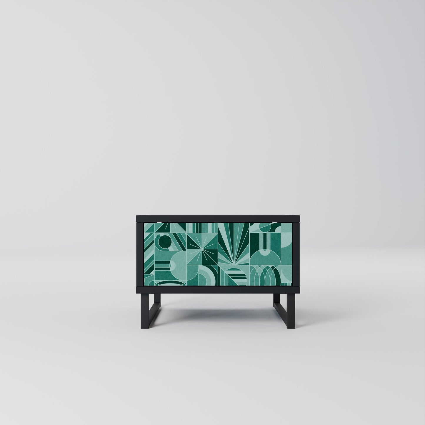 HARMONIC GRID Comodino in Finitura Nera