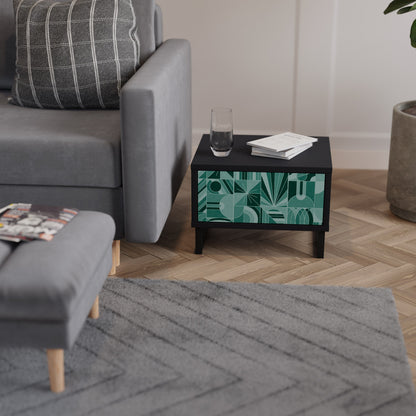 HARMONIC GRID Comodino in Finitura Nera