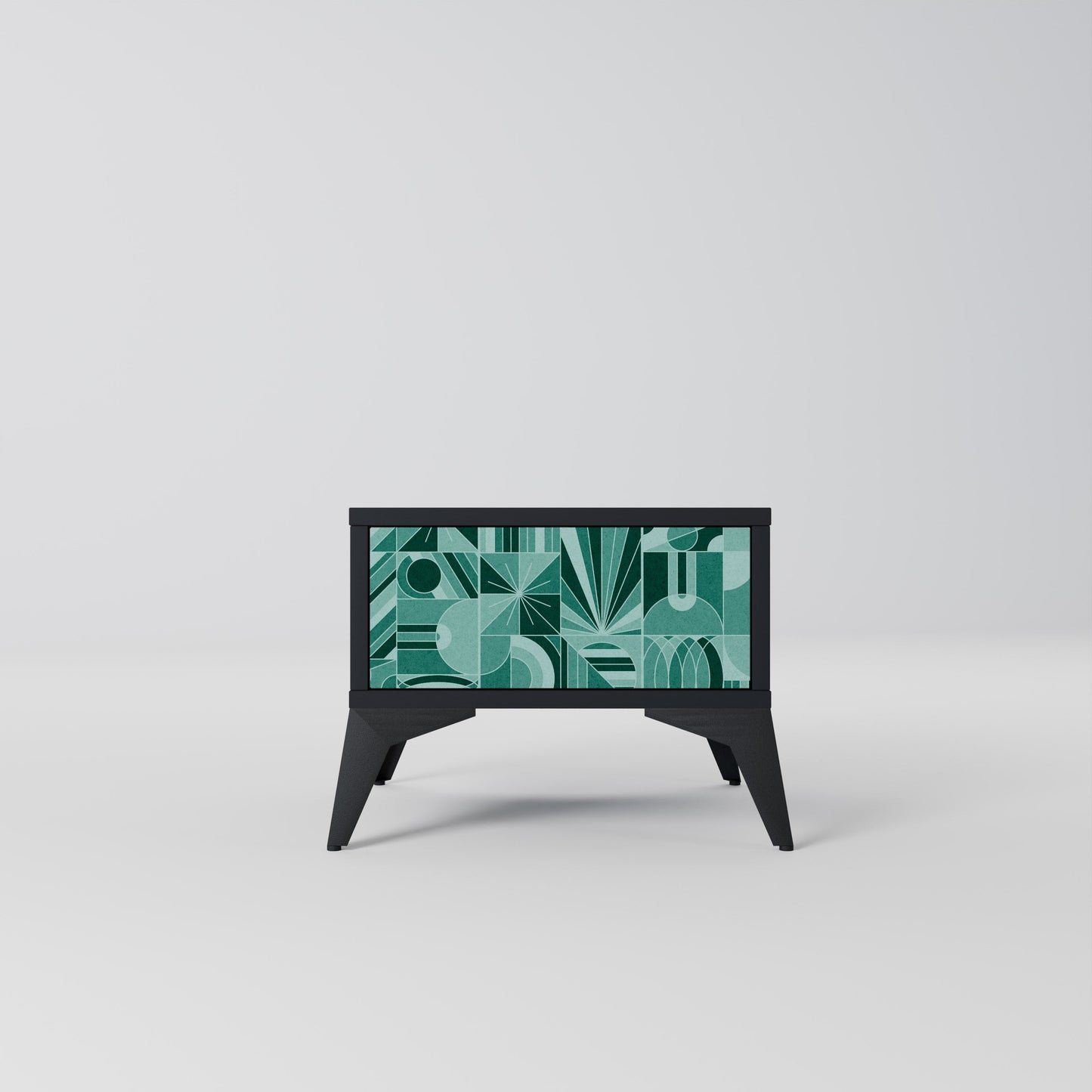 HARMONIC GRID Comodino in Finitura Nera