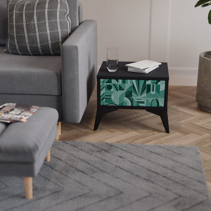 HARMONIC GRID Comodino in Finitura Nera