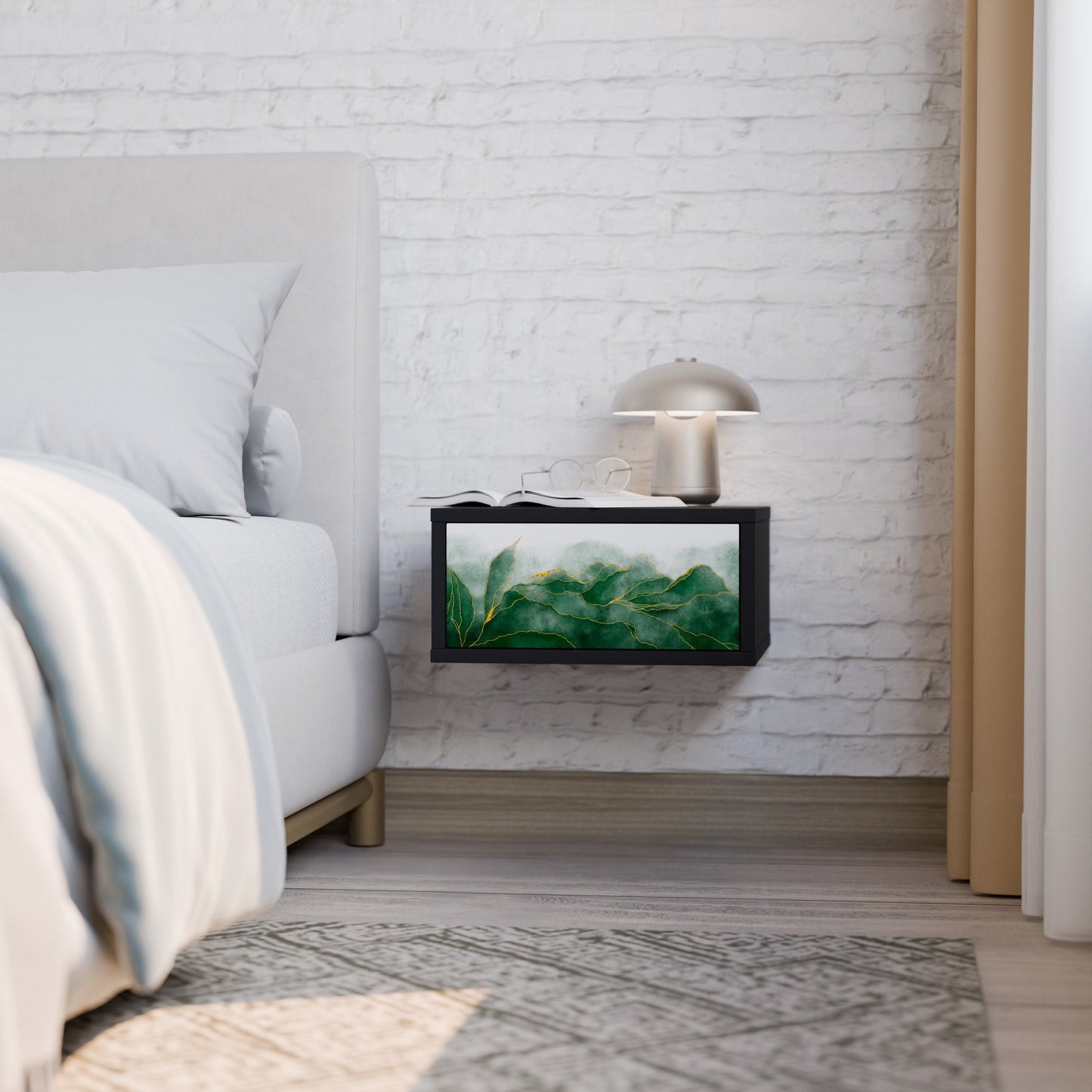 EXPENSIVE NATURE Comodino in Finitura Nera