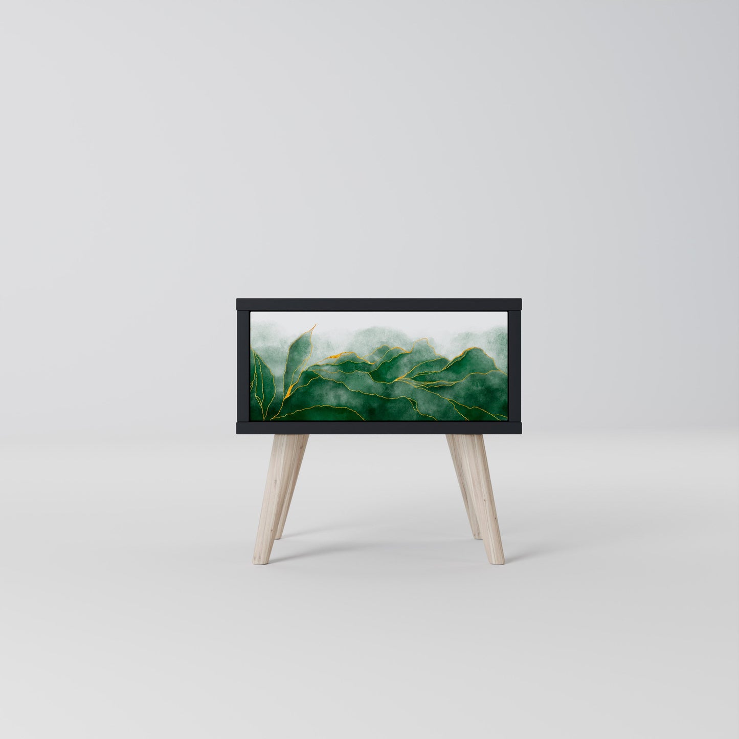 EXPENSIVE NATURE Comodino in Finitura Nera