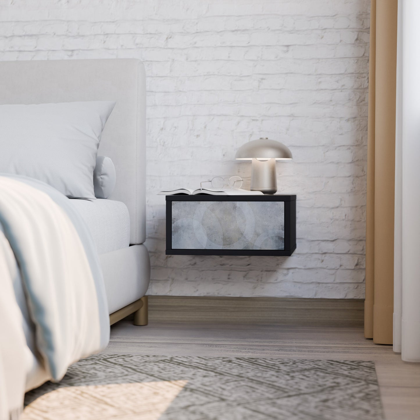 MUTED ARC Comodino in Finitura Nera