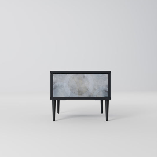 MUTED ARC Nightstand in Black Finish