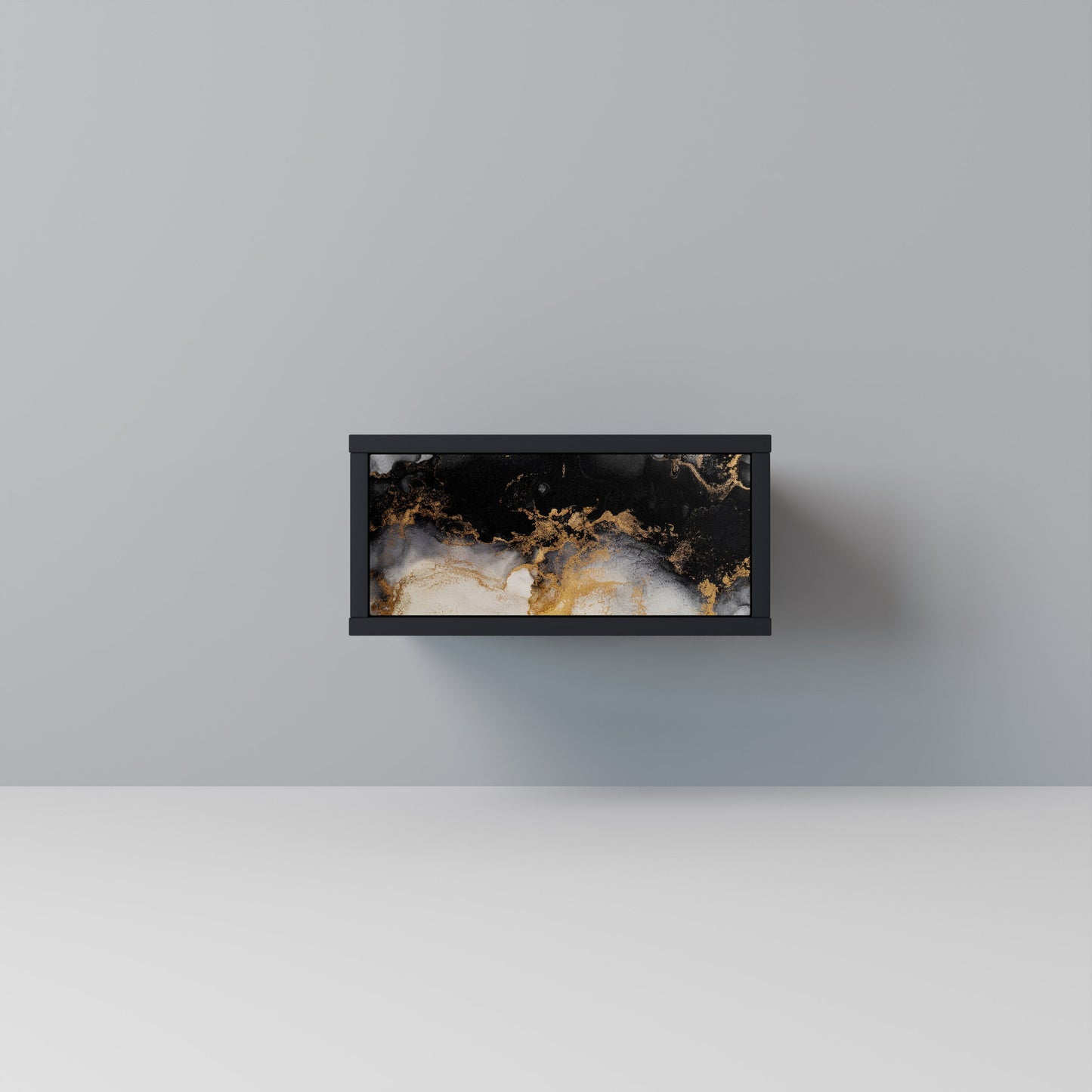MARBLE OF TOMMORROW Comodino in Finitura Nera