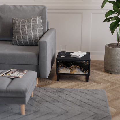 MARBLE OF TOMMORROW Comodino in Finitura Nera