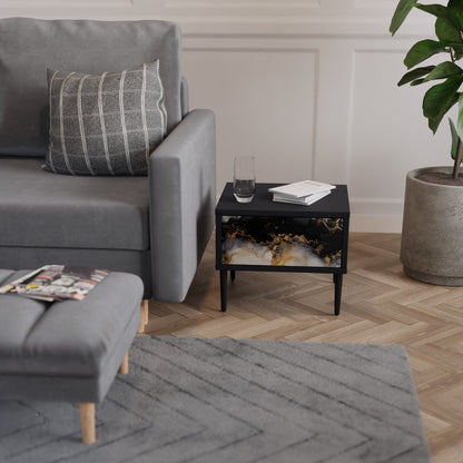 MARBLE OF TOMMORROW Comodino in Finitura Nera