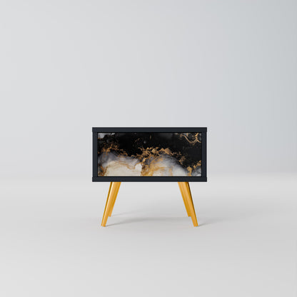 MARBLE OF TOMMORROW Comodino in Finitura Nera