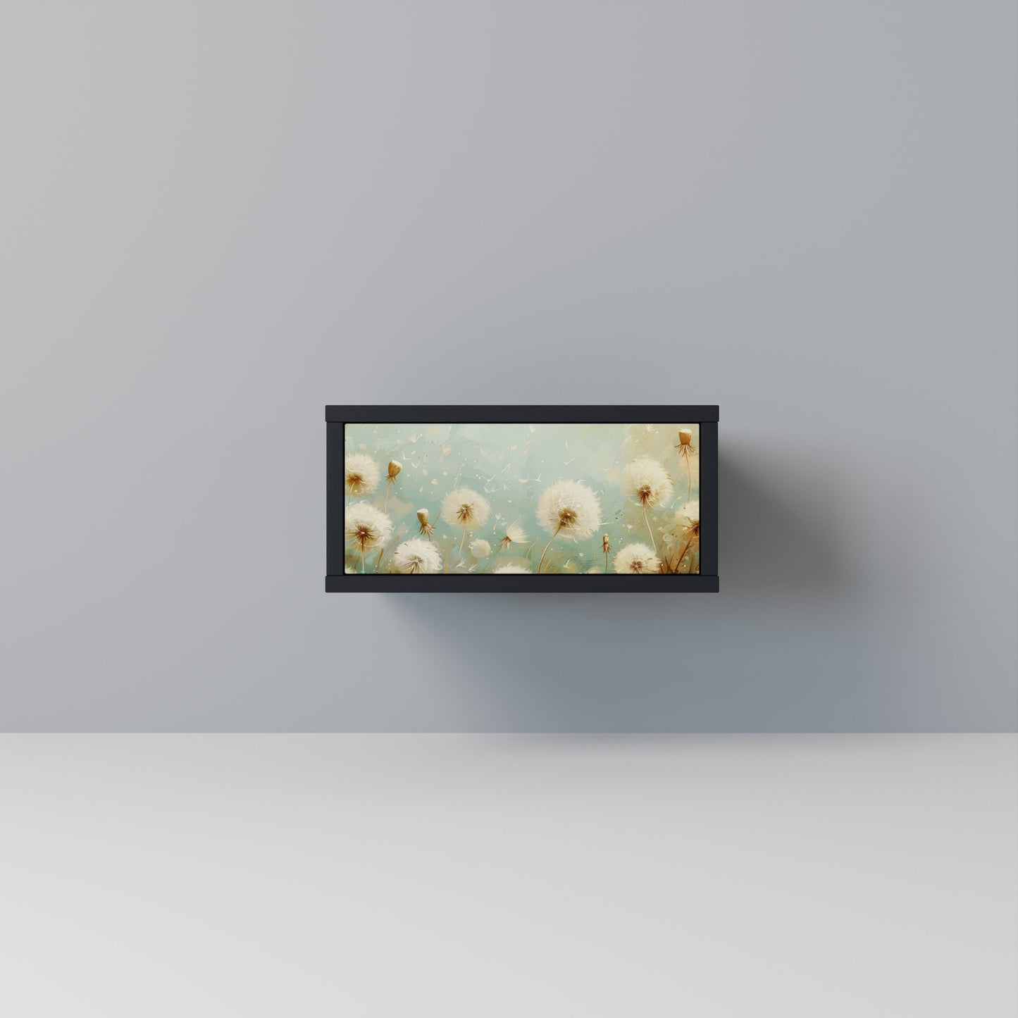 DREAMY MEADOW Comodino in Finitura Nera