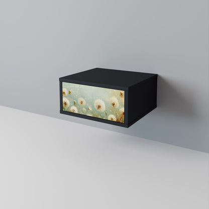 DREAMY MEADOW Comodino in Finitura Nera